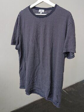 adriano goldschmied striped tee shirt Large